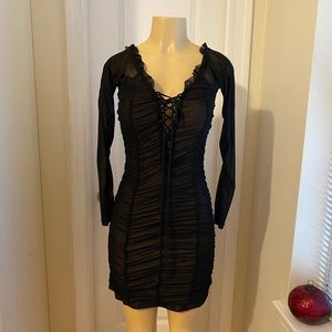 MAJORELLE black dress, size M color black